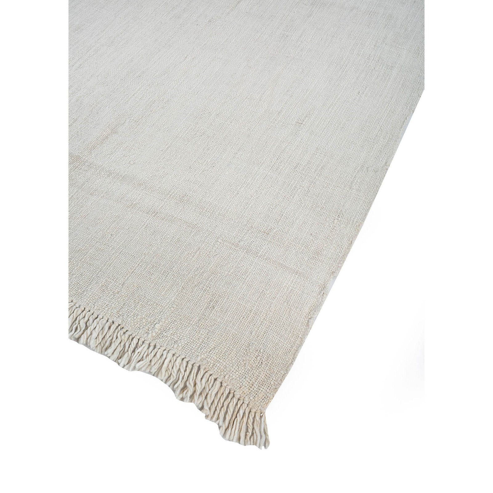 Bespoke Sile Ivory Alpaca Wool Jaipur Rugs Solid Color Home Textile US Origin